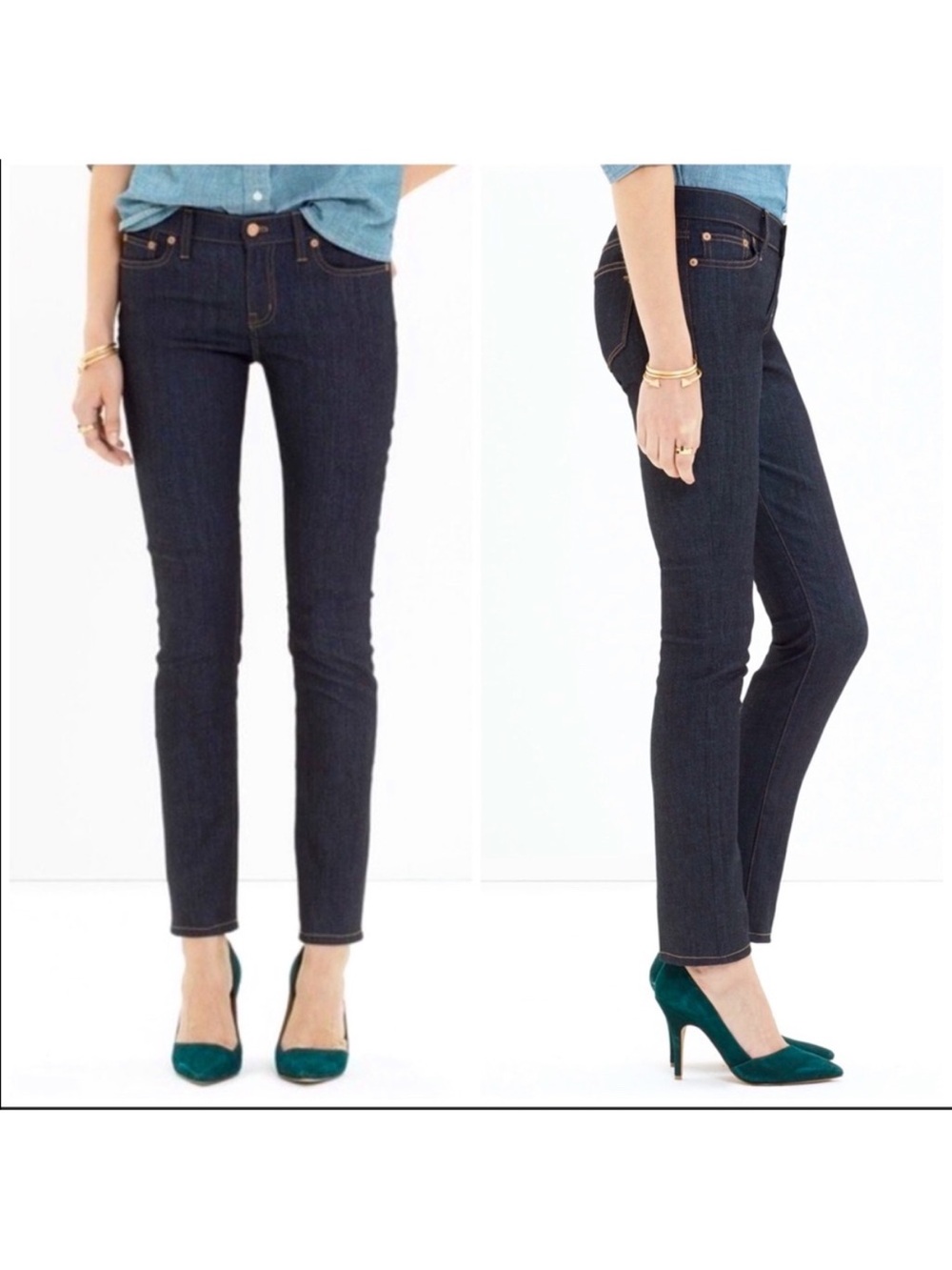 Madewell Alley Straight Jeans Dark Wash 24